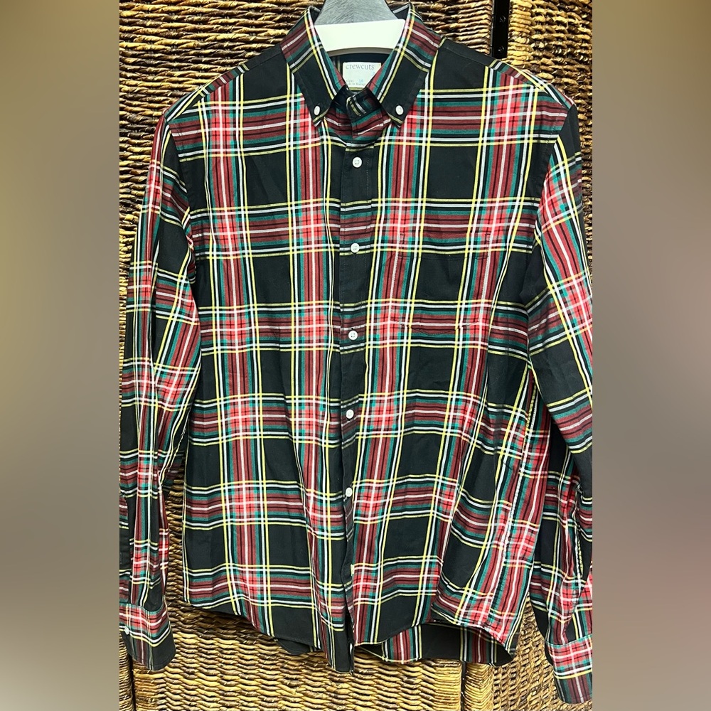 J. Crew- Crewcuts Multicolor Plaid Casual Shirt, Size:16